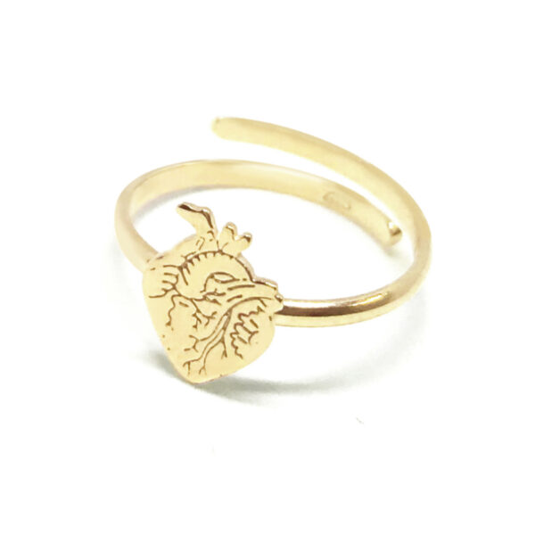 Anello cuore piccolo oro