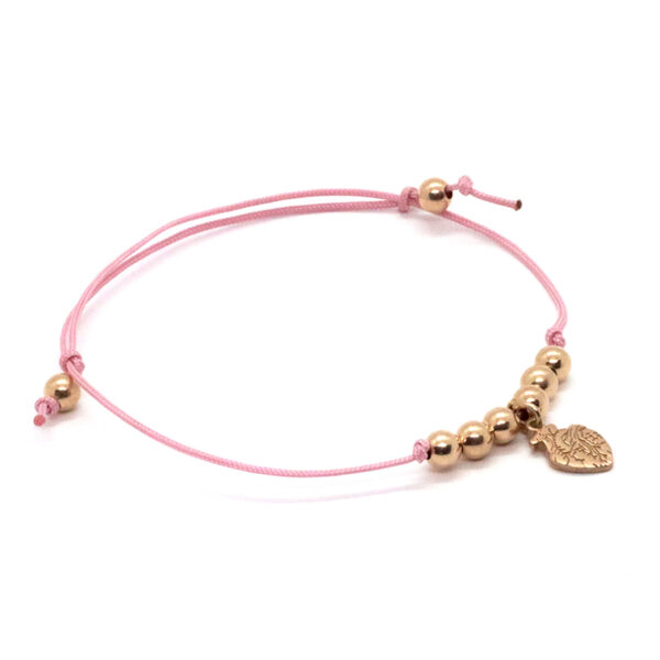 Bracciale CHICCHI DI CUORE oro rosa