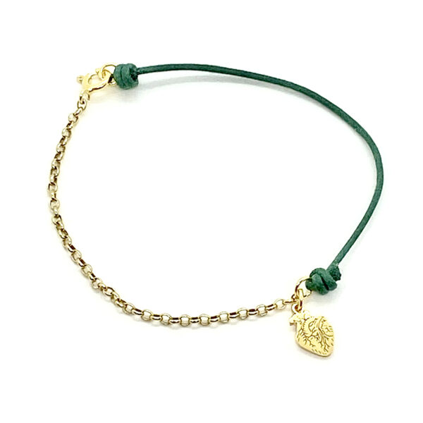 Bracciale VICEVERSA con cordino verde