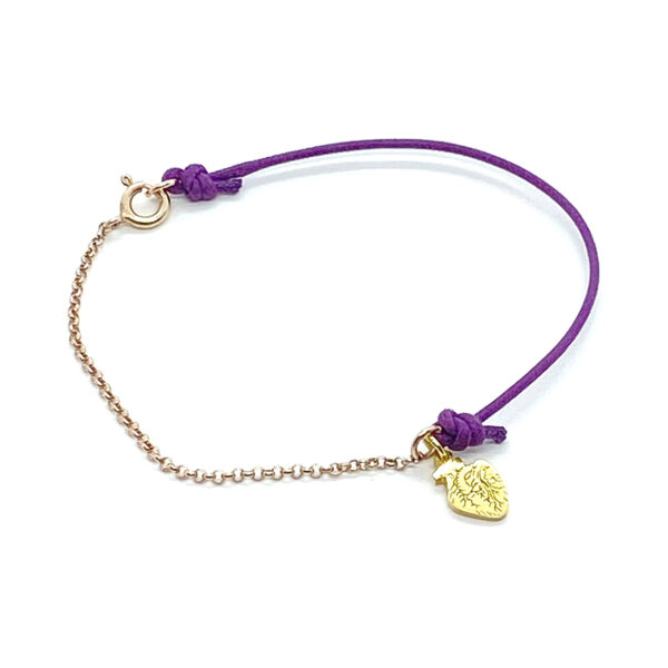 Bracciale VICEVERSA con cordino viola