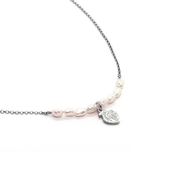 Collana BPM con perle argento