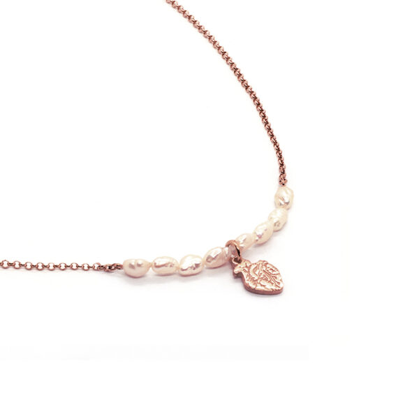 Collana BPM con perle oro rosa