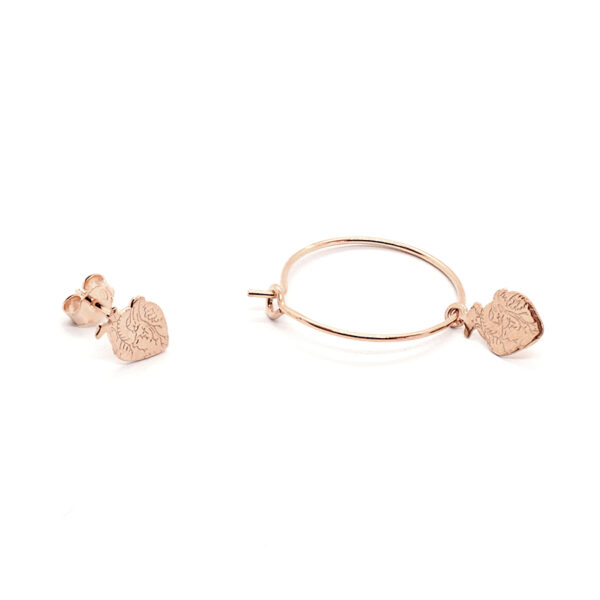 Demi Hoops 2 cm oro rosa