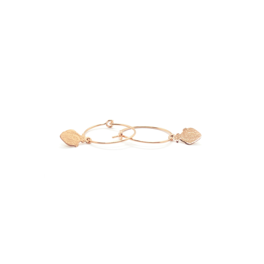 Hoops slim 2 cm oro rosa