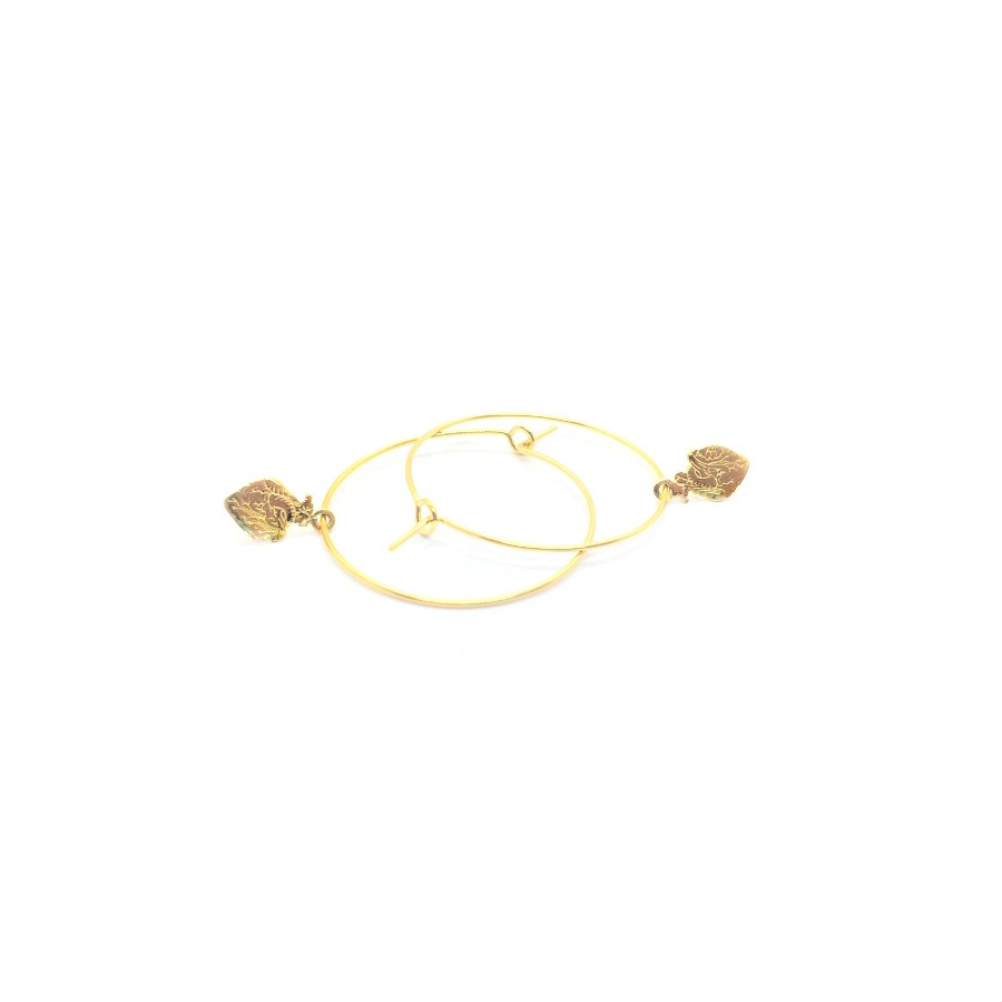 Hoops slim 3 cm oro