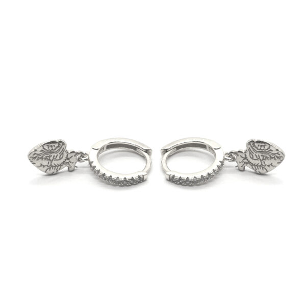 Sparkling hoops argento