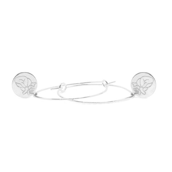 Hoops slim 3 cm Bonheur argento