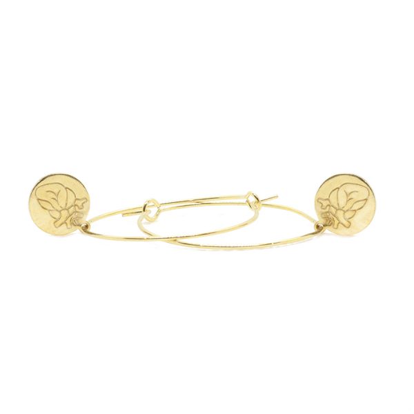 Hoops slim 3 cm Bonheur oro