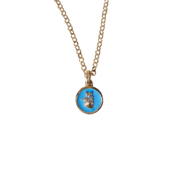 Collana Petite Anatomique Oro - Azzurro